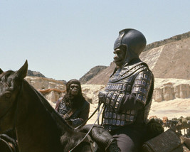 Beneath The Planet Of The Apes James Gregory On Horse &amp; Soldier Ape 8X10 Photo - £7.61 GBP
