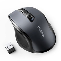 UGREEN Ergonomic Wireless Mouse with Nano Receiver, 5-Level 4000 DPI 6 Buttons,  - £20.83 GBP