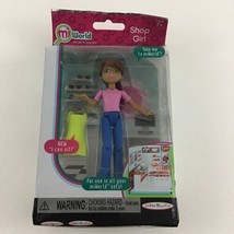 Mi World Shop Girl Doll Figure Mall Employee Worker 2014 Jakks New Sealed - $21.73