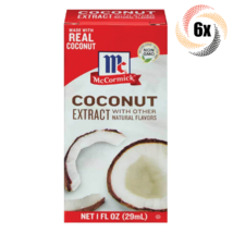 6x Packs McCormick Imitation Coconut Flavor Extract | 1oz | Non Gmo Gluten Free - £31.51 GBP
