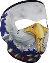 Zan USA Eagle Neoprene Full Face Mask Cool Weather Riding MC Ski Snowmob... - £11.58 GBP