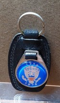 Vintage 1776-1976 American Bicentennial Eagle Key Chain Leather Metal Enamel - £11.19 GBP