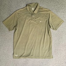 Nike Performance Polo Shirt Adult Large Striped Golfing Preppy Embroider... - $22.42