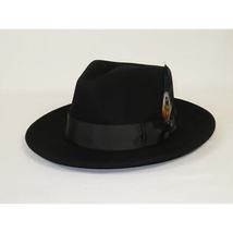 Bruno Capelo Hat Australian Wool Fedora Teardrop Crushable Bel Air BL590 Black image 3