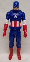 Marvel Comics CAPTAIN AMERICA 11&quot; PLASTIC ACTION FIGURE TOY 2014 - £11.68 GBP