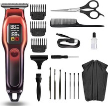 Male Beard Trimmer, Male Professional T-Liners Clippers,, Red Gifts For Men. - $39.97