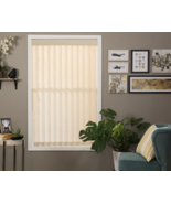 Vertical Window Blinds Alabaster / Cream Color 54&quot; Wide / Length - Trim ... - $81.48 CAD