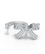 Kicky&amp;Perky 925 Sterling Silver Bow Design Open Statement Ring Jewelry f... - $129.00