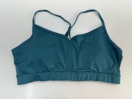 Champion Womens Sports Bra Size Unknown Teal Racerback Padded - $9.48