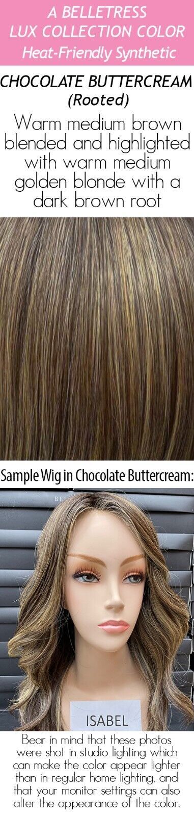 LOUIE Wig by BelleTress ANY COLOR, 100% Hand-Tied LUX Collection BELLE TRESS New