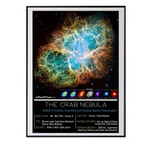 Printable Poster Of Real Astrophotography (The Crab Nebula) Nasa&#39;s Hubble - £3.13 GBP