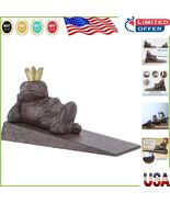 Vintage Crown Frog Door Stopper - Durable Metal Wedge for Inside and Out... - €30,89 EUR