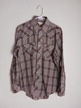 Vintage ENVOY Men’s Pearl Snap Short Sleeve Plaid Western Shirt Sz M (15... - $286.16 MXN