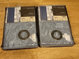 2 New Estex Home Fashions 54x84” Carola Wedgewood Blue Window Panels - $29.69