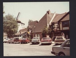 SNAPSHOT from ALBUM * SOLVANG CA - parkinglot THE OLD CREAMERY store win... - $7.87