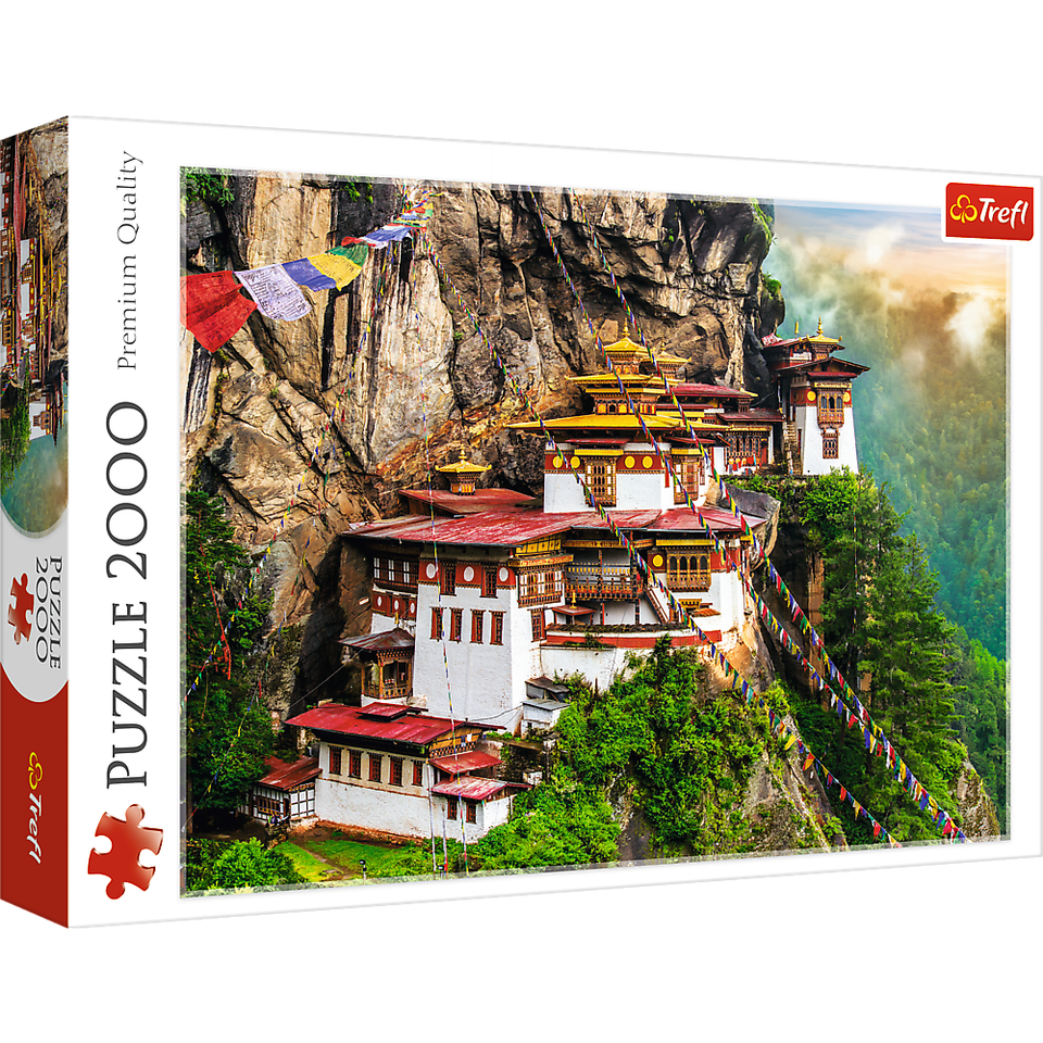 2000 Piece Jigsaw Puzzles, Tiger&#39;s Nest, Puzzle of Bhutan, Himalayan Mou... - $48.50