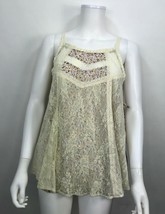 Hem &amp; Thread Sleeveless Top Blouse size Small Lace Boho Ties on Sides NW... - £16.89 GBP