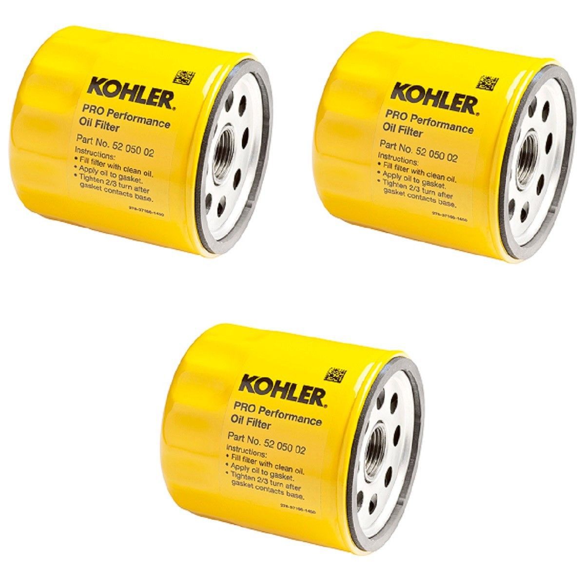 3 Pk OEM Kohler Oil Filters For 25 050 34 S, AM101207, 042366, 220-1523 5205002S - $32.54