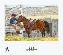 LIMITED EDITION GICLEE PRINT- &quot;AMERICAN COWGIRL #15 - KIM CRAGO - SOUTH ... - $410.00