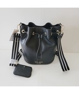 Kate Spade KA987 Rosie Pebbled Leather Bucket Drawstring Crossbody Handbag Black - $146.77