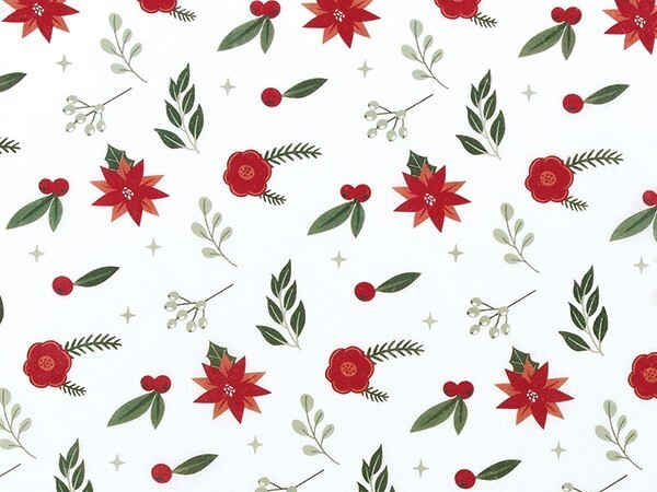 Botanical Christmas Tissue Paper 20x30&quot; Set of 12 - $7.43