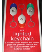 Key Chain - LED Lighted Keychain (RED, GREEN &amp; BLUE)  - $10.94 CAD