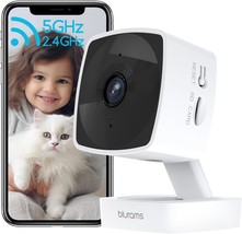 5GHz Security Camera Indoor 2K Pet Camera Dog Camera with Phone App Baby... - £32.93 GBP
