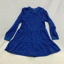  Blue Leopard Animal Print Girl’s Dress 6 Fit &amp; Flare Sweatshirt by Cat ... - $11.88