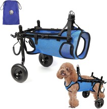 Dog Wheelchair For Back Legs For 5.5-11Pounds Breeds, Adjustable Pets Cart With  - $67.99