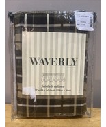 WAVERLY Valance Fairfield Holbrook Black Tan Porter Plaid 78&quot; X 14&quot; Rod ... - $34.49 CAD