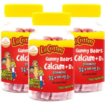 L&#39;il Critters Gummy Bears Calcium + D3 156g (2.6g x 60ea) x 3ea - $70.27