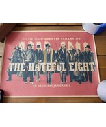 The Hateful Eight Quentin Tarantino&#39;s Eight Film Paper Poster 12&quot; X 16 1/2&quot; - $33.94 CAD