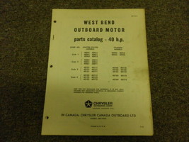 1965 Chrysler Outboard 40 HP Parts Catalog - £19.88 GBP