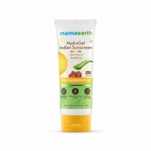 Mamaearth HydraGel Indian Sunscreen SPF 50, With Aloe Vera &amp; Raspberry - 50g - £18.96 GBP