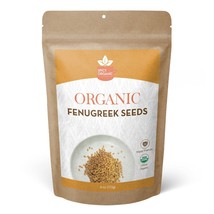 Organic Fenugreek Seeds (4 OZ) - Gluten Free , Non-GMO Fresh Methi Seeds Whole - £5.07 GBP