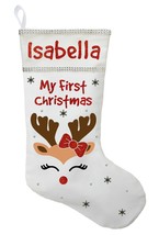 First Christmas Stocking, Baby&#39;s First Christmas Stocking, First Christm... - £30.38 GBP