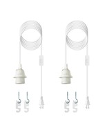 Plug In Light Socket - 16Ft Pendant Light Cord Kit E26/E27 Light Socket,... - $43.87 CAD