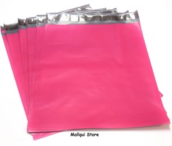 100 Hot Pink 6 x 9 Poly mailer Bags Plastic shipping envelope mailing bags - £12.86 GBP