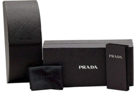 New Prada Authentic Eyeglasses Sunglasses Box Case Sealed Cloth Documents Large - £15.89 GBP