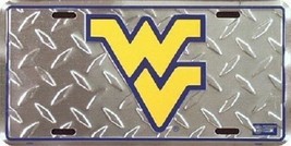 West Virginia Mountaineers Ncaa &quot;Diamond&quot; License Plate - £16.88 GBP