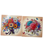 2 Unique Mother&#39;s Day Cards Diamond Jewel Art COMPLETED Greeting Cards - €7,21 EUR