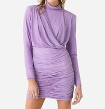 Jonathan Simkhai abrah mock neck mini dress in LAVENDER - size S - £333.47 GBP