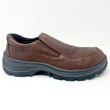 Hytest Slip On Steel Toe EH Brown Mens Wide Width Work Shoes K50051 - $9.95