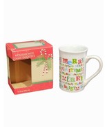 Royal Norfolk Holiday Christmas Coffee Mug &quot;Merry Christmas&quot; Tea Cup 12 oz - £10.13 GBP