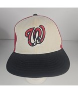 VINTAGE Washington Nationals Hat Cap Size 7 3/8 Fitted Multi Embroidered... - $33.97 CAD