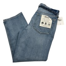 Etica Jeans Womens 30 Rae Mid Rise Crop Light Wash Braided Denim Belt Y2... - $49.50