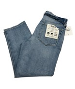 Etica Jeans Womens 30 Rae Mid Rise Crop Light Wash Braided Denim Belt Y2... - €42,72 EUR