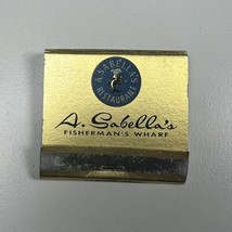 A. Sabella’s Vintage Matchbook Fisherman’s Wharf San Francisco, CA - Unstruck! - £2.21 GBP