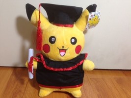 Pokemon Graduation Pikachu Plush 12&quot; Perfect Congart Gift !!! - £23.14 GBP