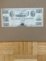 United States 1843 $1 The bank of Louisville-Kentucky &#39;2 Signatures&#39; S/N... - £103.86 GBP